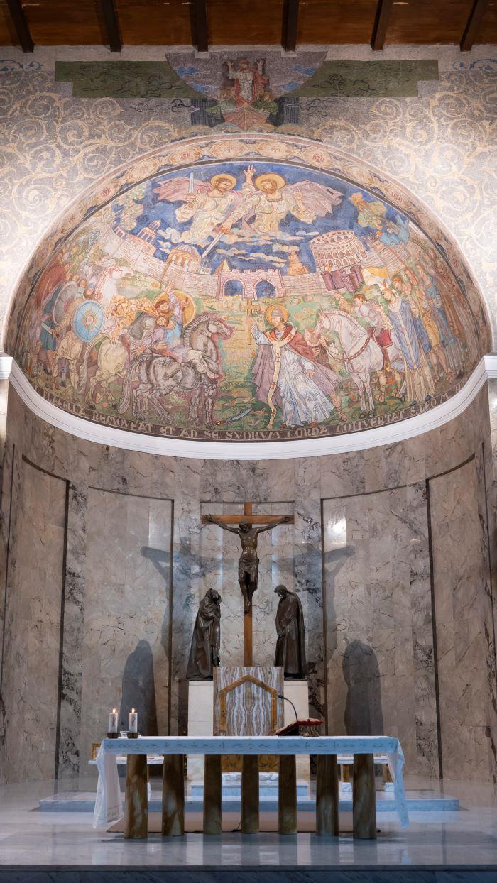 La Crocifissione, bronzo – Chiesa di San Leone I, Roma